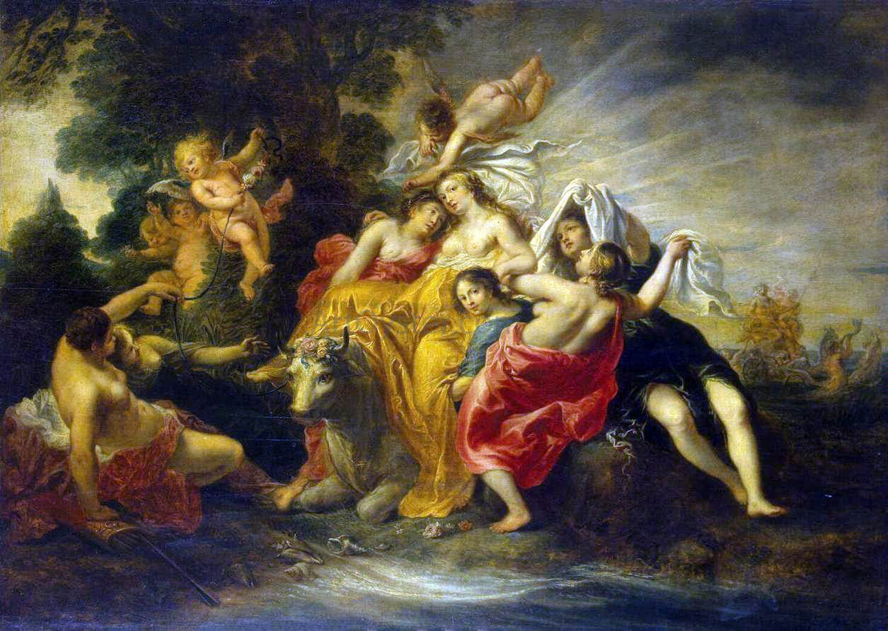 I Cornelis Schut Rape of Europa - Canvas Print