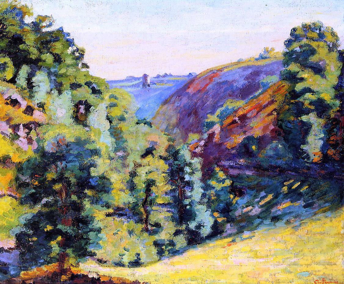 Armand Guillaumin Ravin de la Sadelle a la Follie - Canvas Print