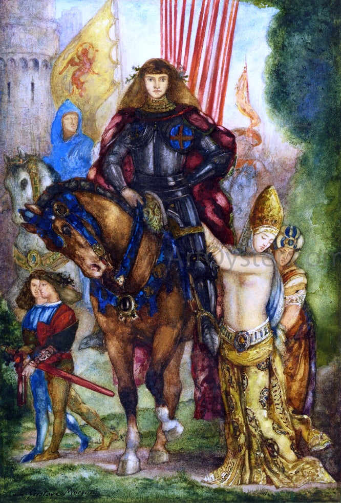 Gustave Moreau Reitre et Captives - Canvas Print