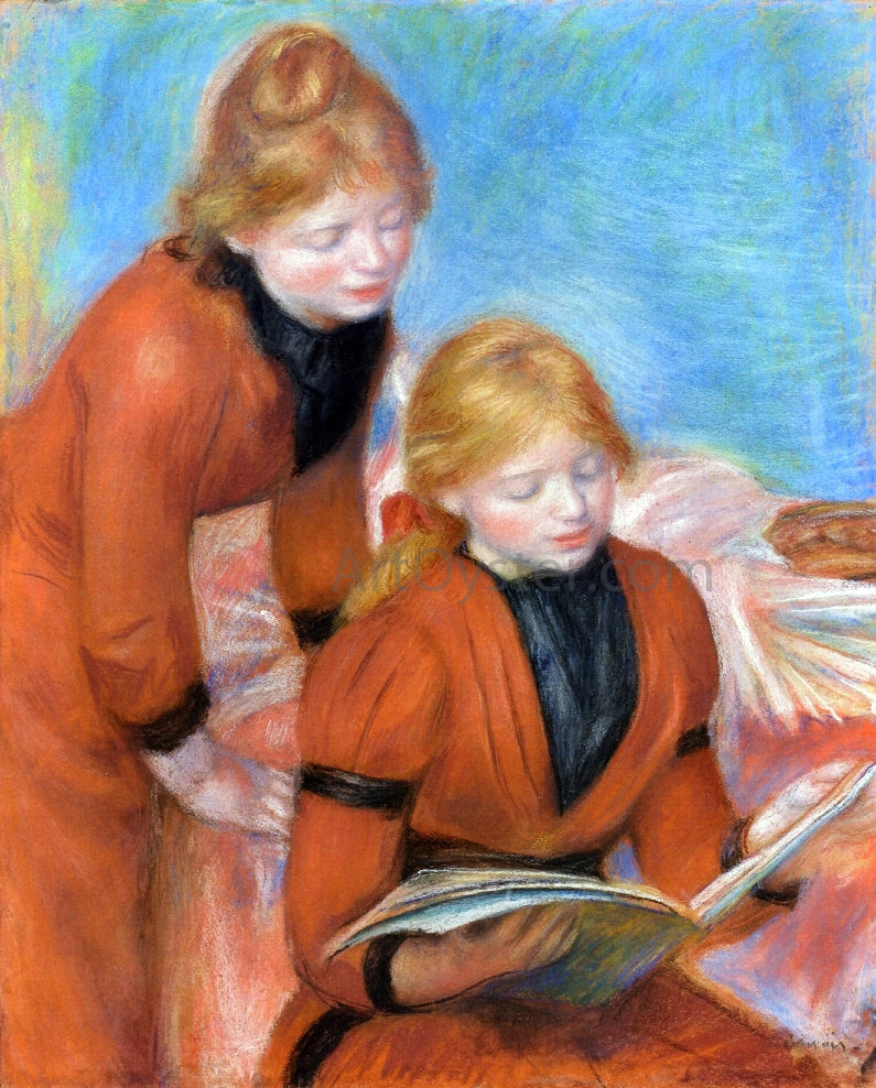 Pierre Auguste Renoir Reading - Canvas Print