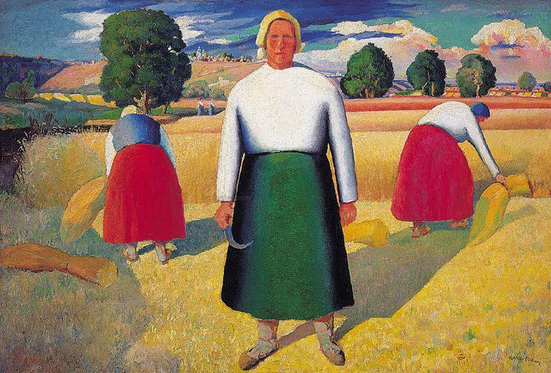 Kazimir Malevich Reapers - Canvas Print