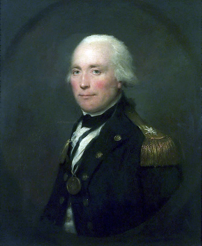 Lemuel Francis Abbott Rear-Admiral Sir Robert Calder, 1745-1815 - Canvas Print