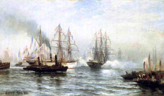 Edward Moran Reception of the - Canvas Print