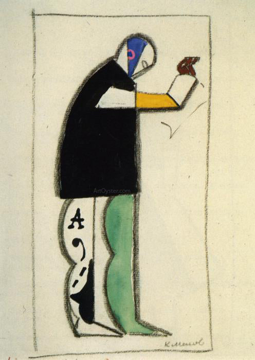 Kazimir Malevich Reciter - Canvas Print