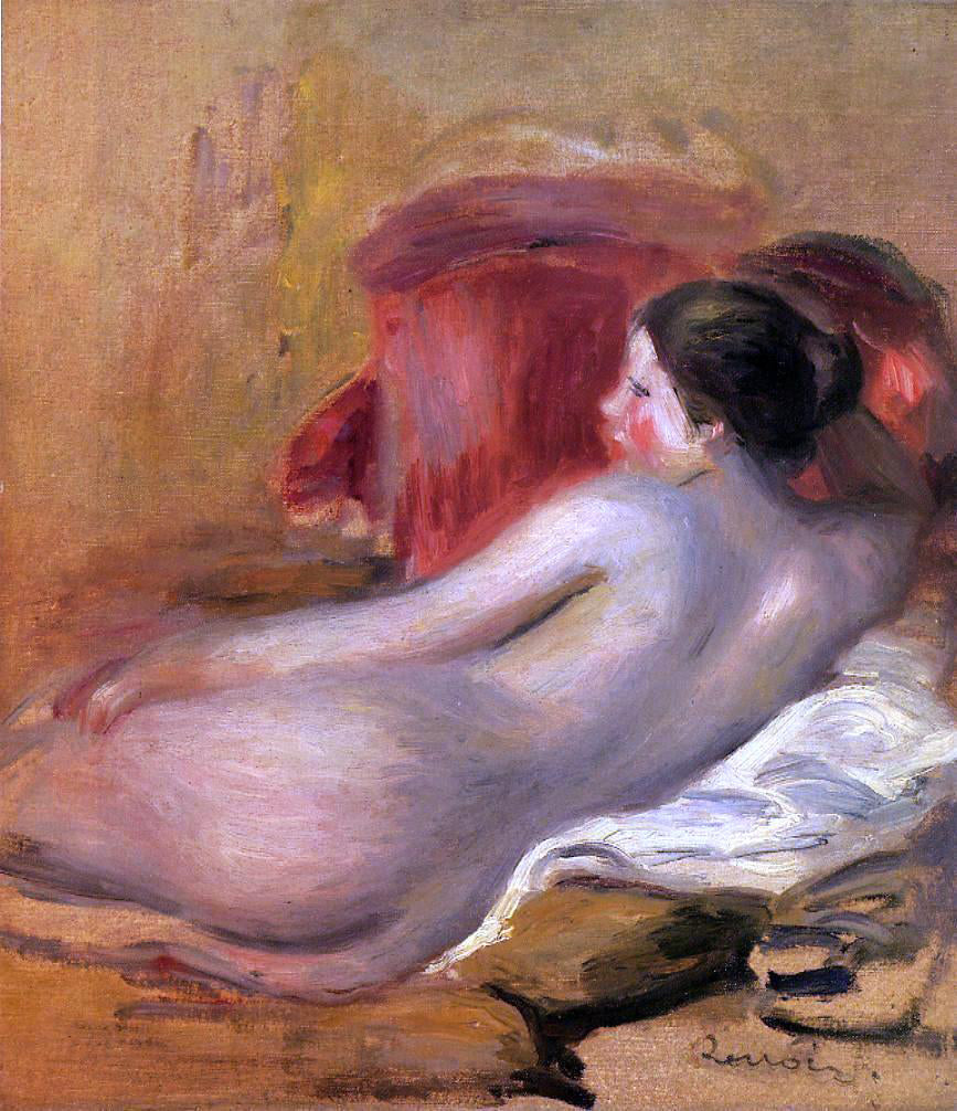 Pierre Auguste Renoir Reclining Model - Canvas Print