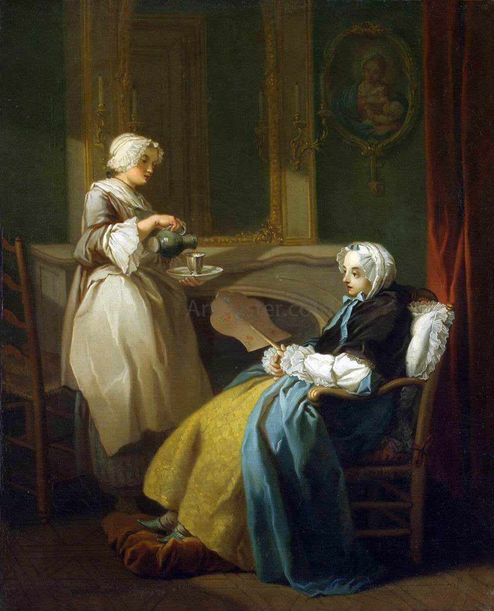 Etienne Jeaurat Recovering - Canvas Print