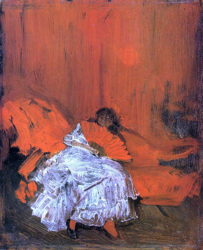 James McNeill Whistler Red and Pink: The Little Mephisto - Canvas Print