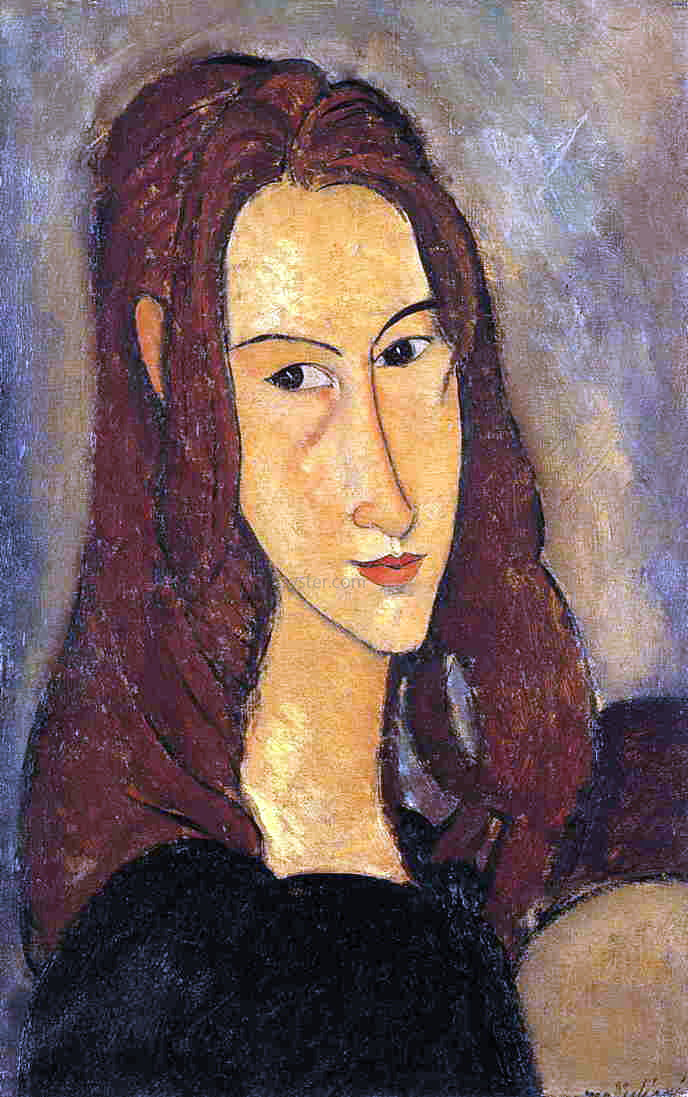 Amedeo Modigliani A Red Haired Girl - Canvas Print