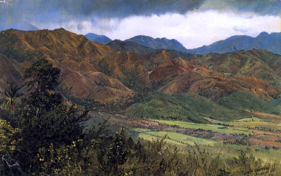 Frederic Edwin Church Red Hills near Kingston, Jamaica - Canvas Print