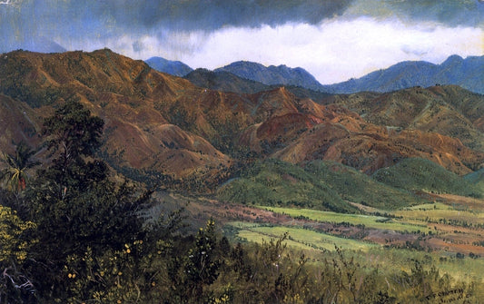 Frederic Edwin Church Red Hills near Kingston, Jamaica - Canvas Print