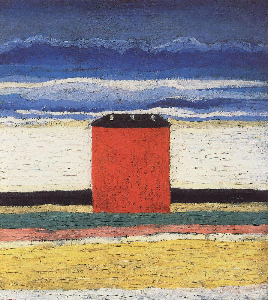 Kazimir Malevich Red House - Canvas Print