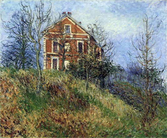 Gustave Loiseau Red House near Port Marly - Canvas Print