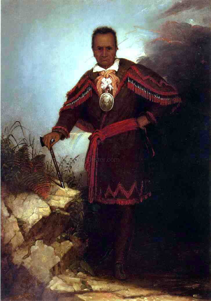 Thomas Hicks Red Jacket - Canvas Print