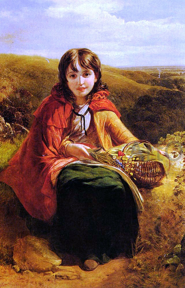 John Deffett Francis Red Riding Hood - Canvas Print