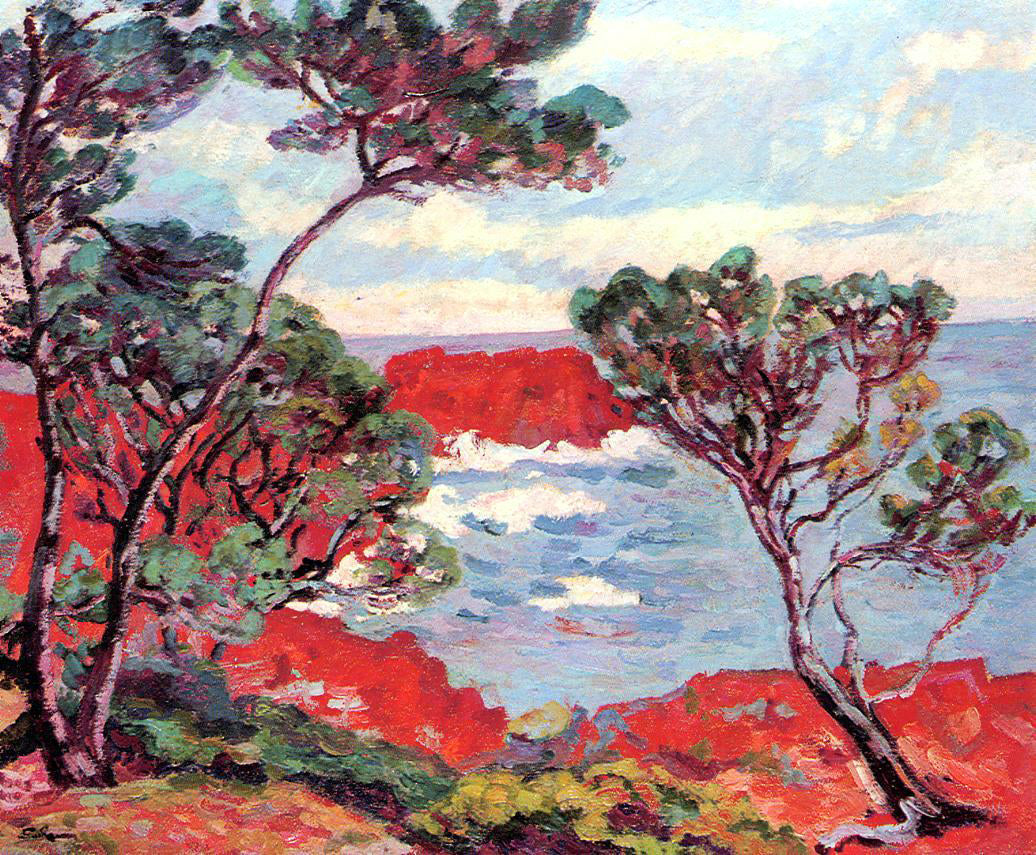 Armand Guillaumin Red Rocks - Canvas Print