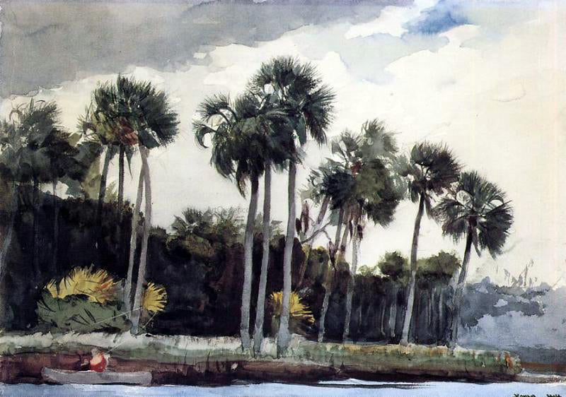 Winslow Homer Red Shirt, Homosassa, Florida - Canvas Print
