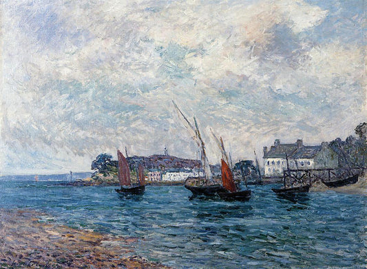 Maxime Maufra Reentering Port at Douarnenez (also known as Finistere) - Canvas Print
