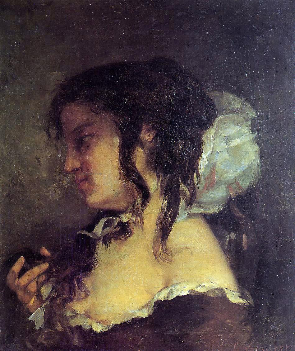 Gustave Courbet Reflection (also known as Meditation) - Canvas Print