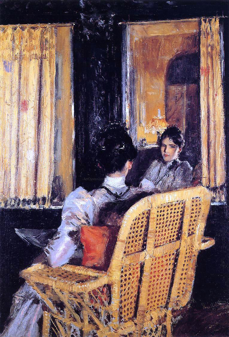 William Merritt Chase Reflection - Canvas Print
