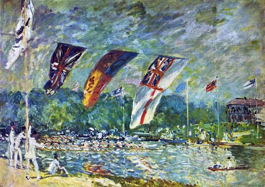 Alfred Sisley Regatta at Molesey - Canvas Print