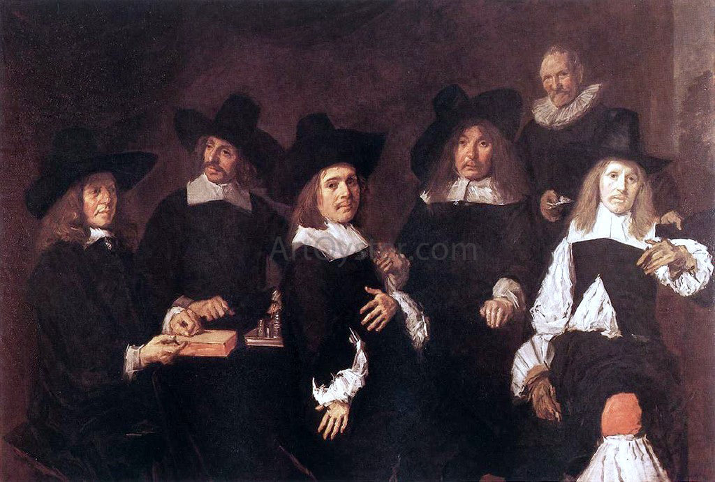 Frans Hals Regents of the Old Men's Alms House - Canvas Print