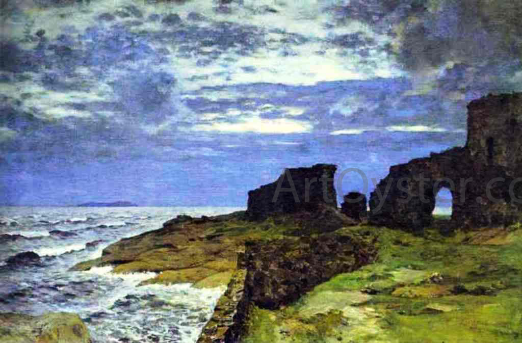 Isaac Ilich Levitan Remains of the Past, Twilight, Finland - Canvas Print