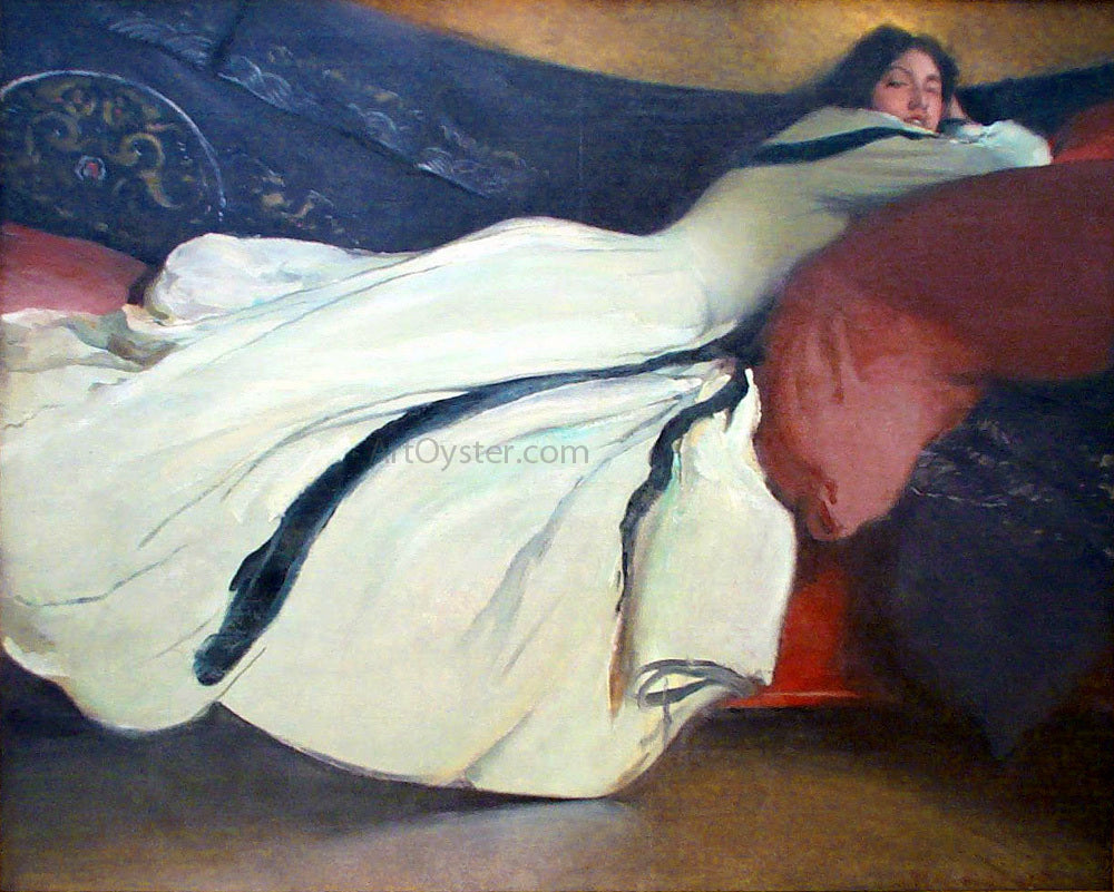 John White Alexander Repose - Canvas Print