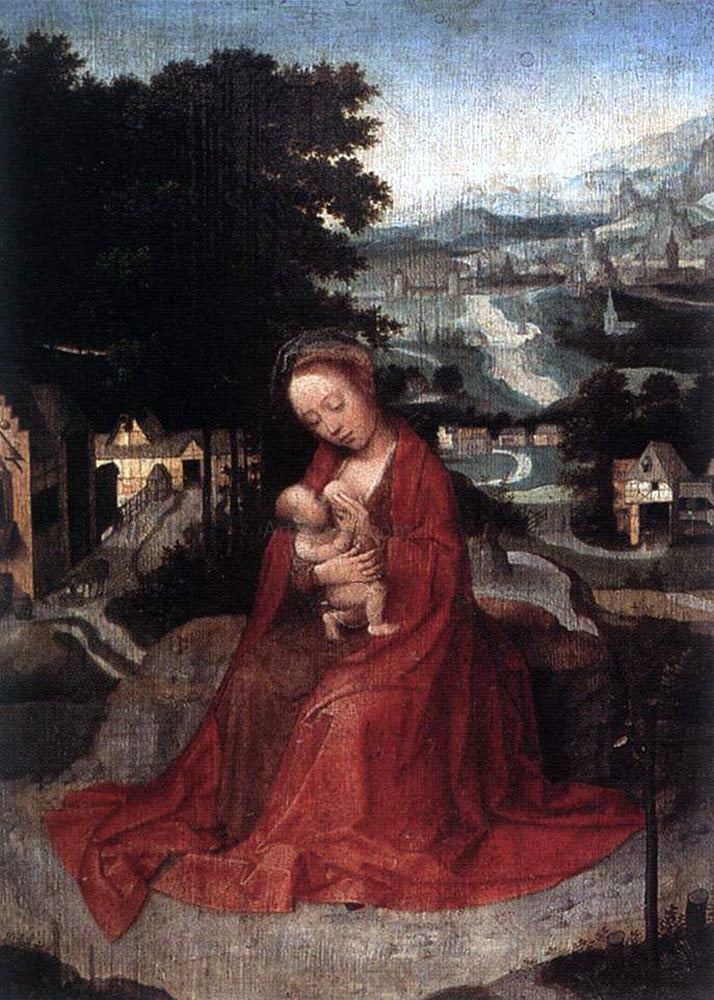 Adriaen Isenbrandt Ysenbrandt Rest during the Flight to Egypt - Canvas Print