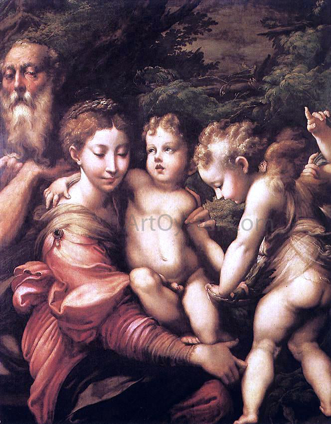 Parmigianino Rest on the Flight to Egypt - Canvas Print