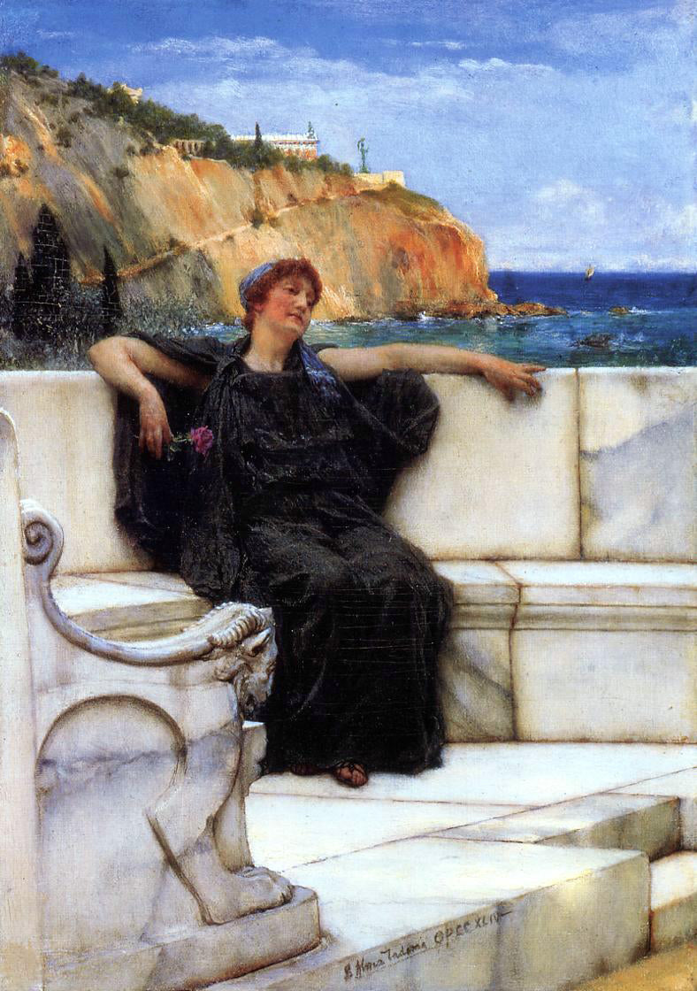 Sir Lawrence Alma-Tadema Resting - Canvas Print