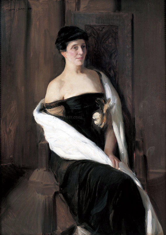 Joaquin Sorolla Y Bastida retrato - Canvas Print