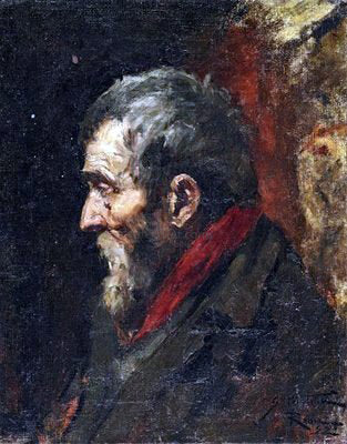Segundo Matilla Marina Retrato de Anciano - Canvas Print