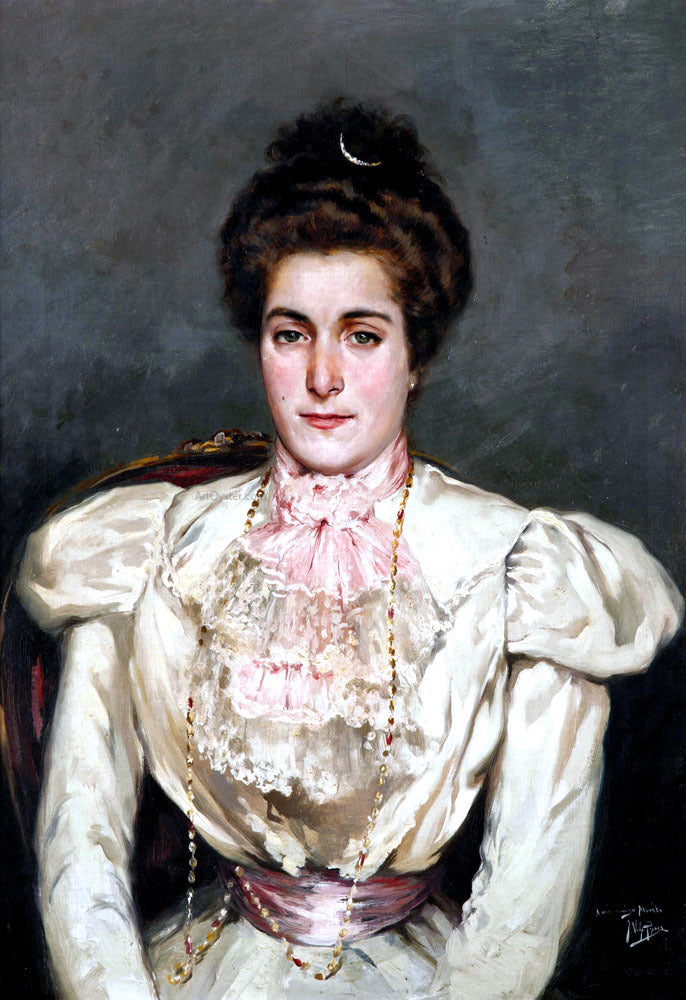 Julio Vila Prades Retrato de Dama - Canvas Print