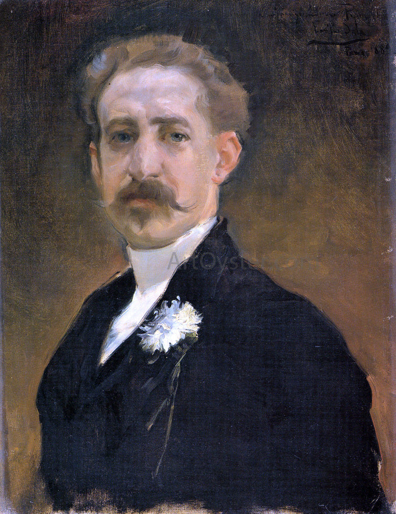 Emilio Sala y Frances Retrato de Hombre - Canvas Print