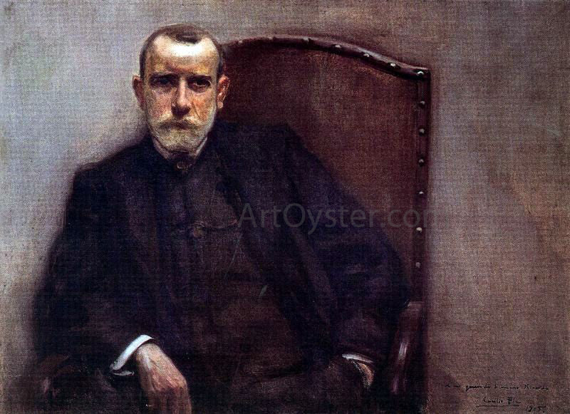 Cecilio Pla y Gallardo Retrato de Hombre - Canvas Print