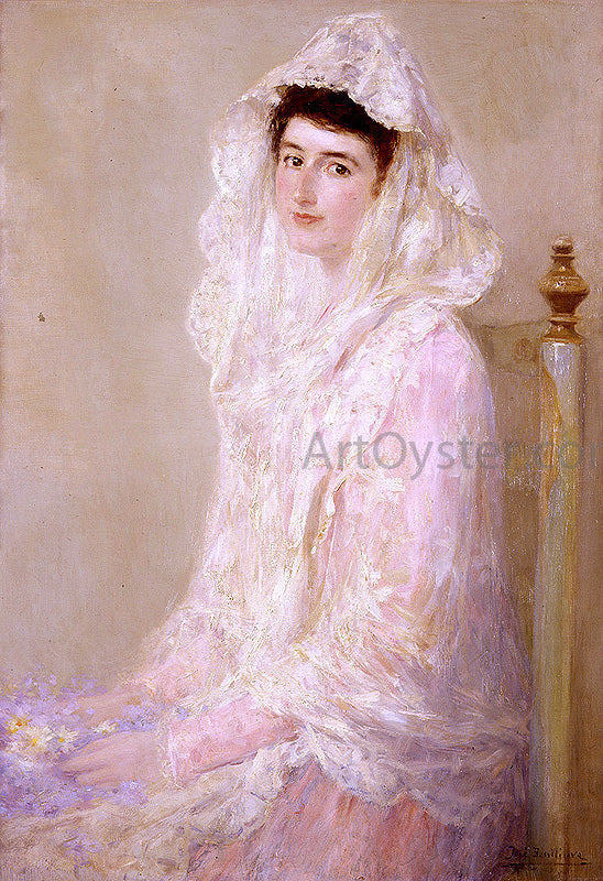 Jose Benlliure Y Gil Retrato de Maria Benlliure Ortiz - Canvas Print