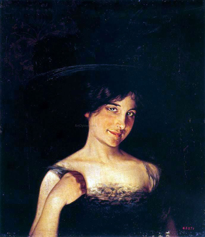 Alexandre De Riquer Retrato de Mujer - Canvas Print