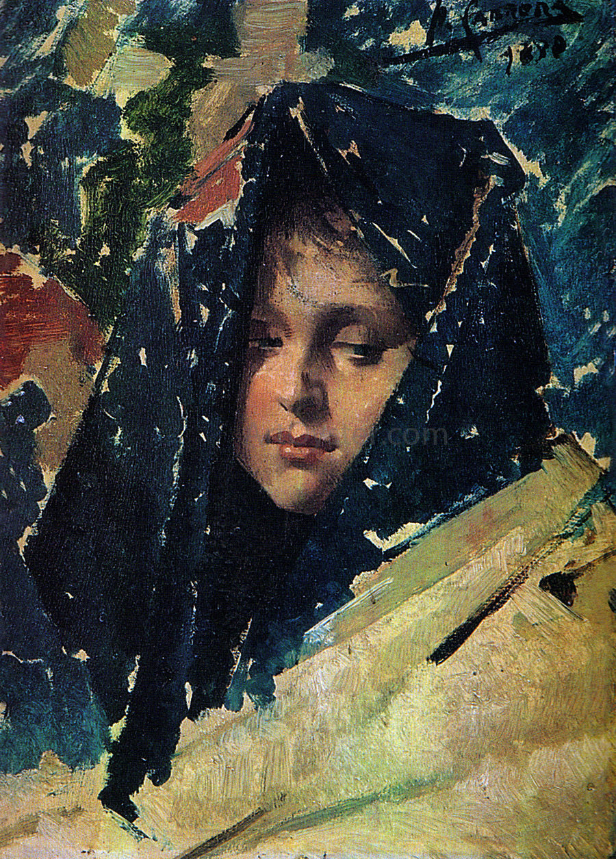 Fernando Cabrera Canto Retrato de Mujer - Canvas Print