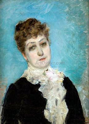 Emilio Sala y Frances Retrato de Mujer - Canvas Print