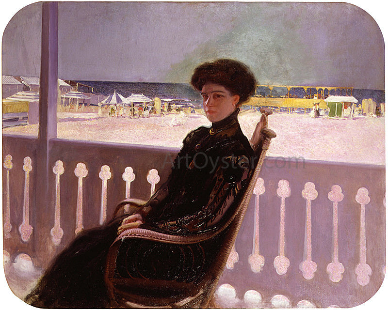 Cecilio Pla y Gallardo Retrato de su Mujer - Canvas Print