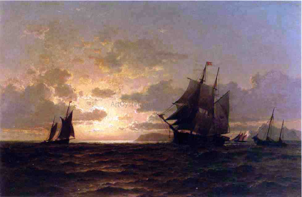 William Bradford Return of the Whales - Canvas Print