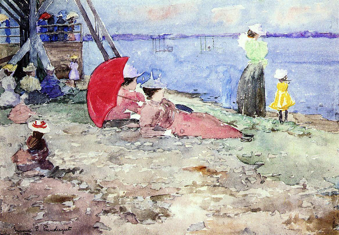 Maurice Prendergast Revere Beach - Canvas Print