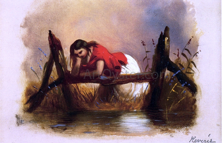 Alfred Jacob Miller Reverie - Canvas Print