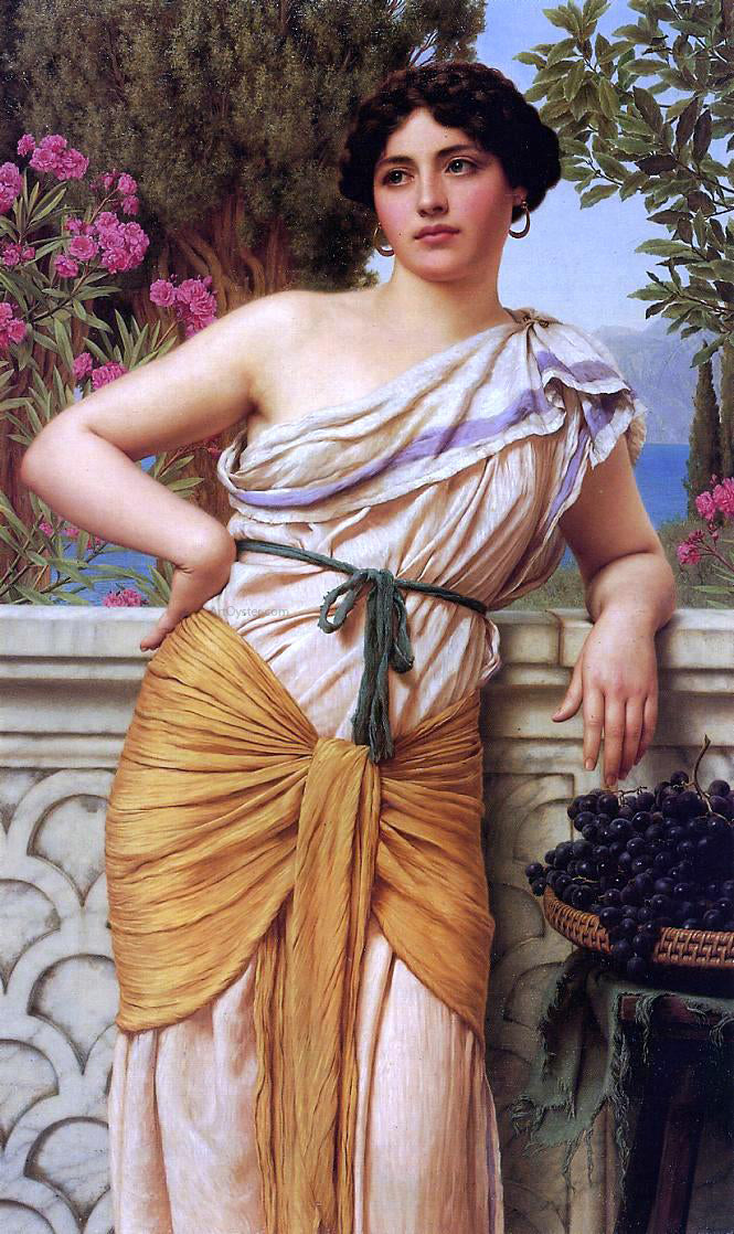 John William Godward Reverie - Canvas Print