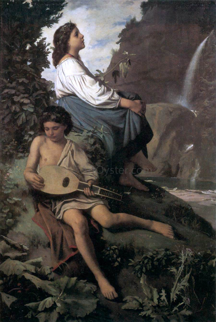 Anselm Friedrich Feuerbach Ricordo da Tivoli - Canvas Print