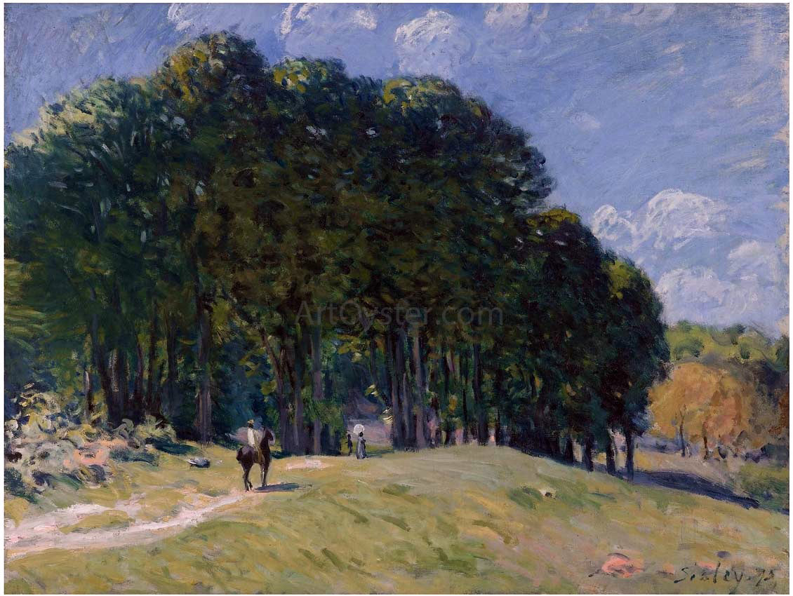 Alfred Sisley Rider at the Edge of the Forest - Canvas Print