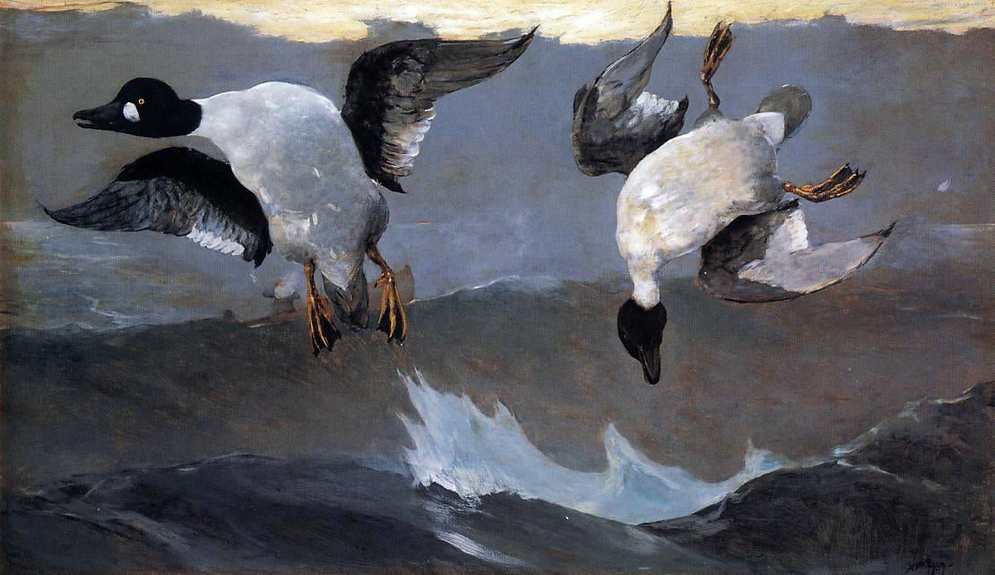 Winslow Homer Right and Left - Canvas Print