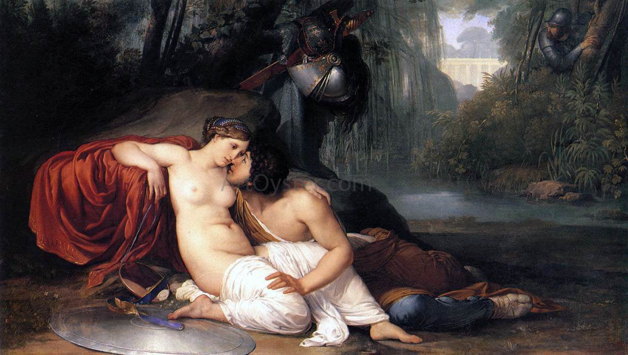 Francesco Hayez Rinaldo and Armida - Canvas Print