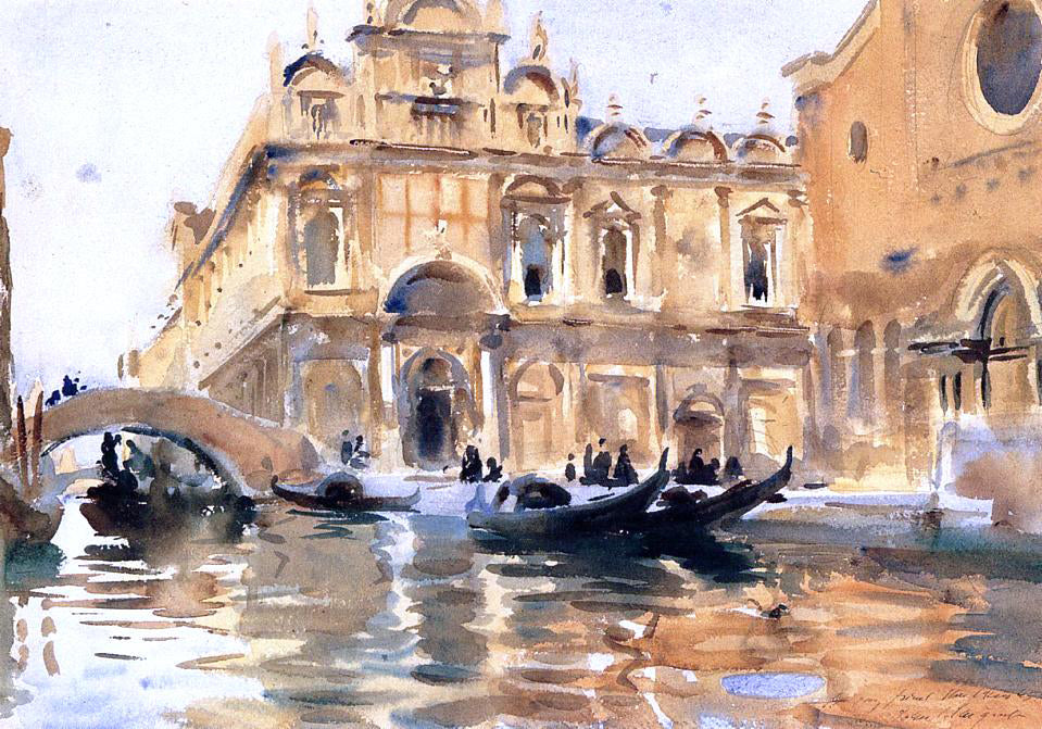 John Singer Sargent Rio dei Mendicanti - Canvas Print