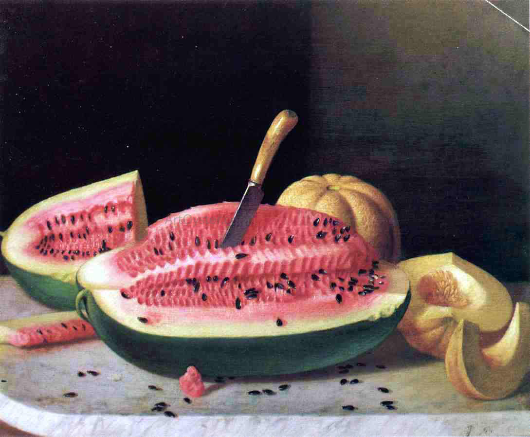 John F Francis Ripe Melons - Canvas Print
